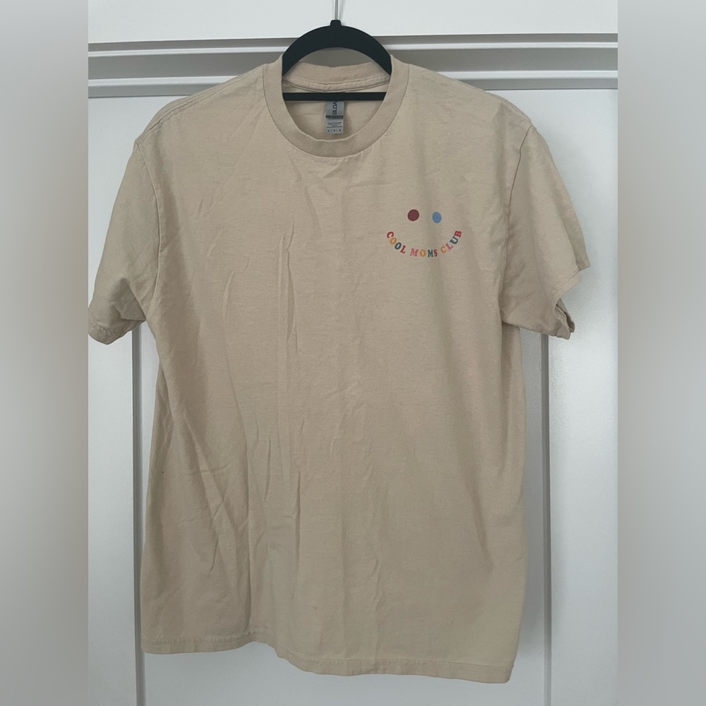 Cool Moms Club Beige T-Shirt